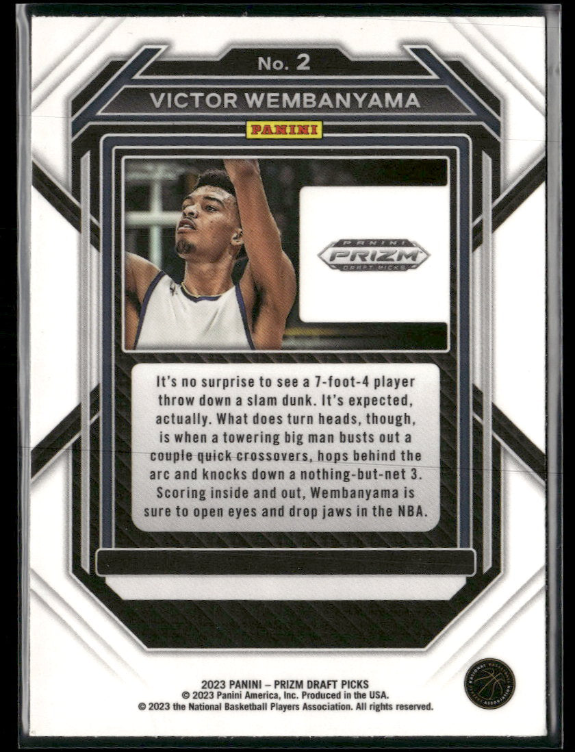 2023 Panini Prizm Draft Picks Victor Wembanyama #2