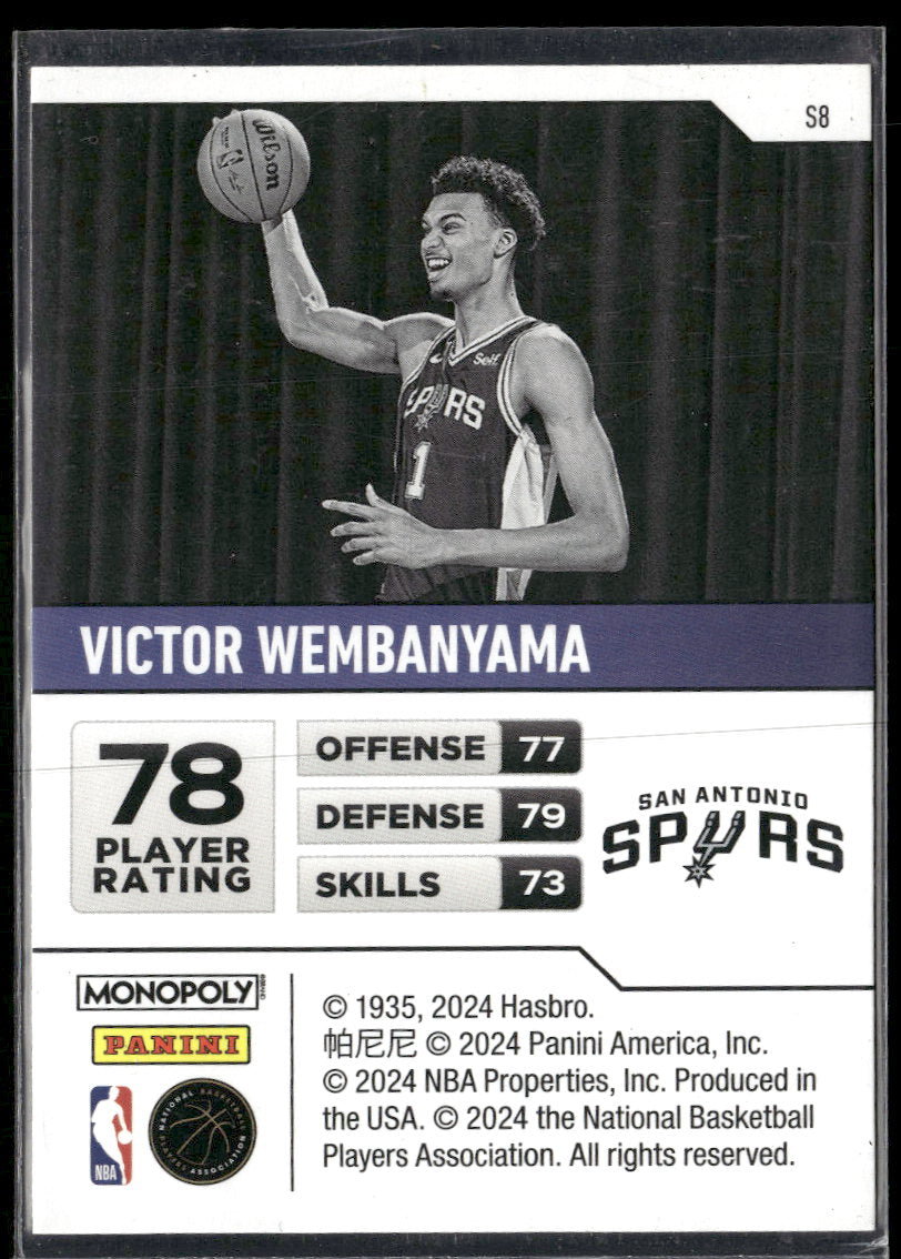 2023-24 Panini Prizm Monopoly Starter Deck Victor Wembanyama #S8