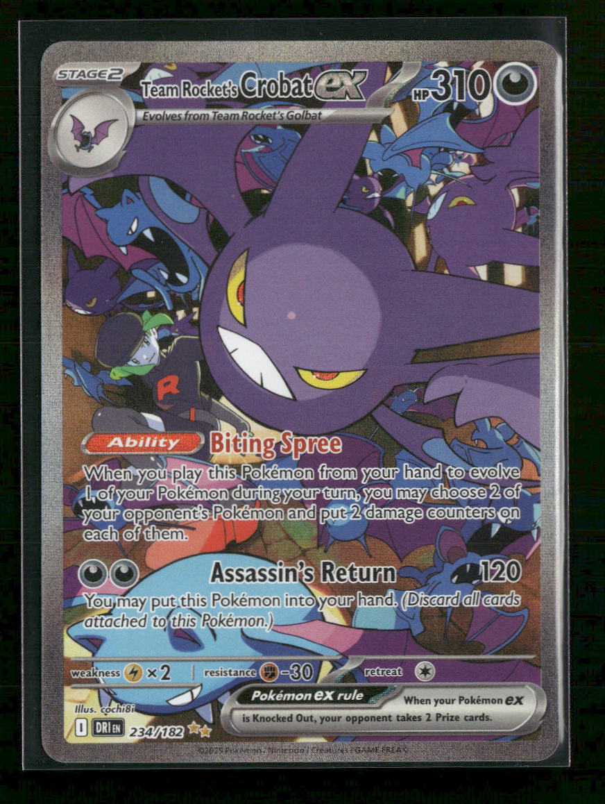 SV10: Destined Rivals Team Rocket's Crobat ex #234/182