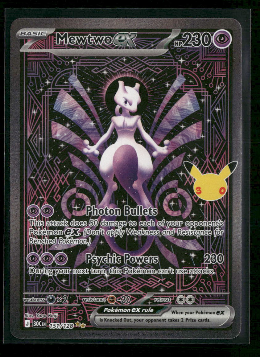 ME: 30th Celebration Mewtwo ex #151/128
