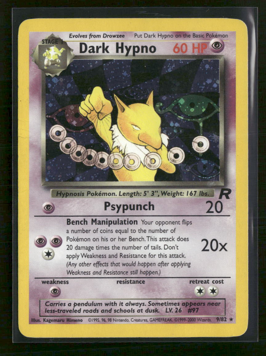 Team Rocket Dark Hypno (9) #09/82 Damaged