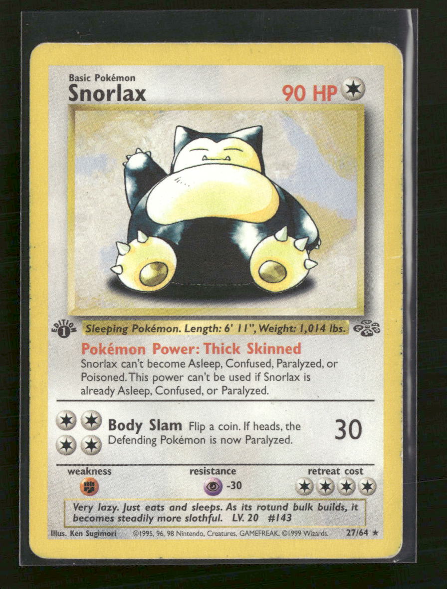 Jungle Snorlax (27) 1st Edition #27/64