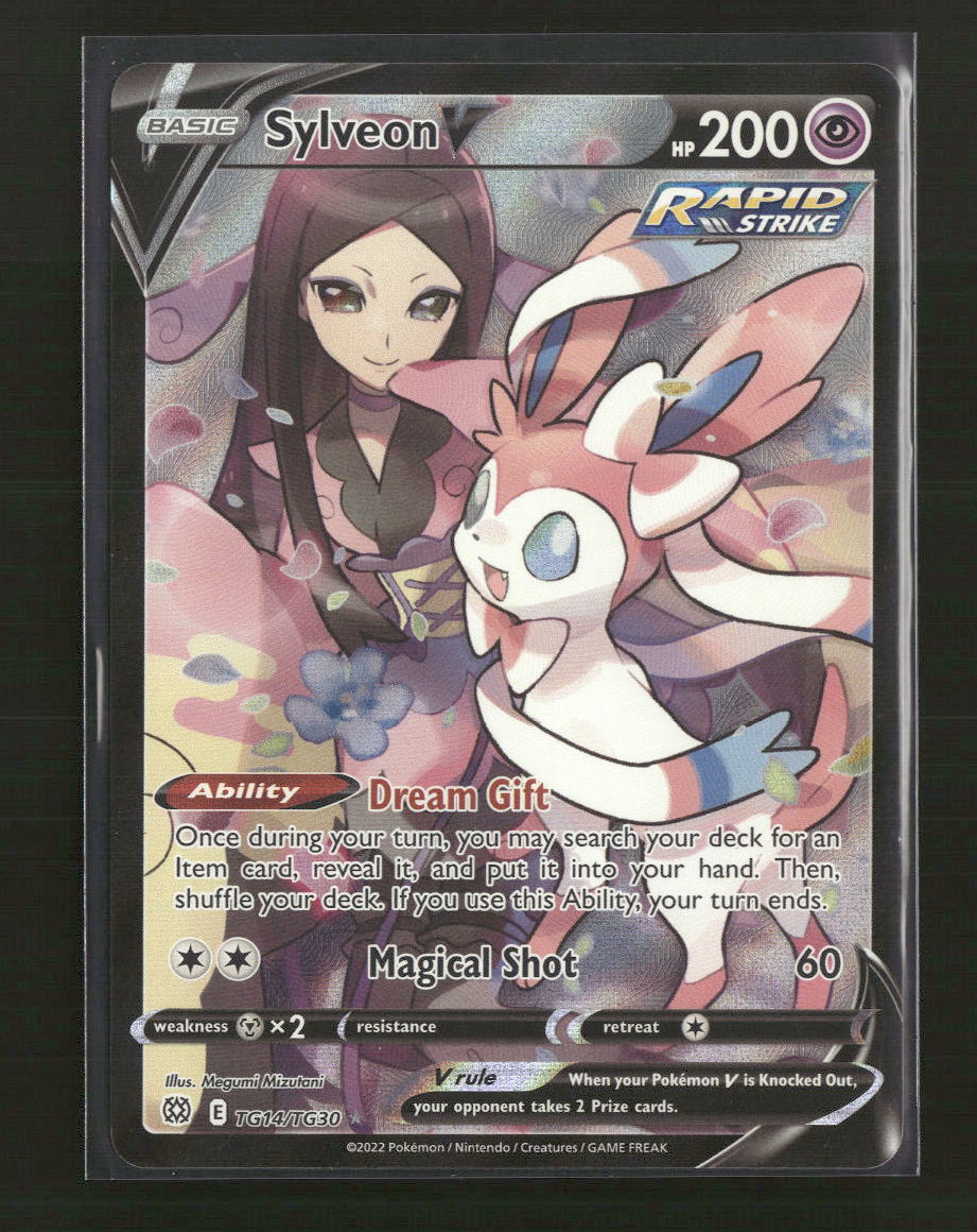 SWSH09: Brilliant Stars Trainer Gallery Sylveon V #TG14/TG30