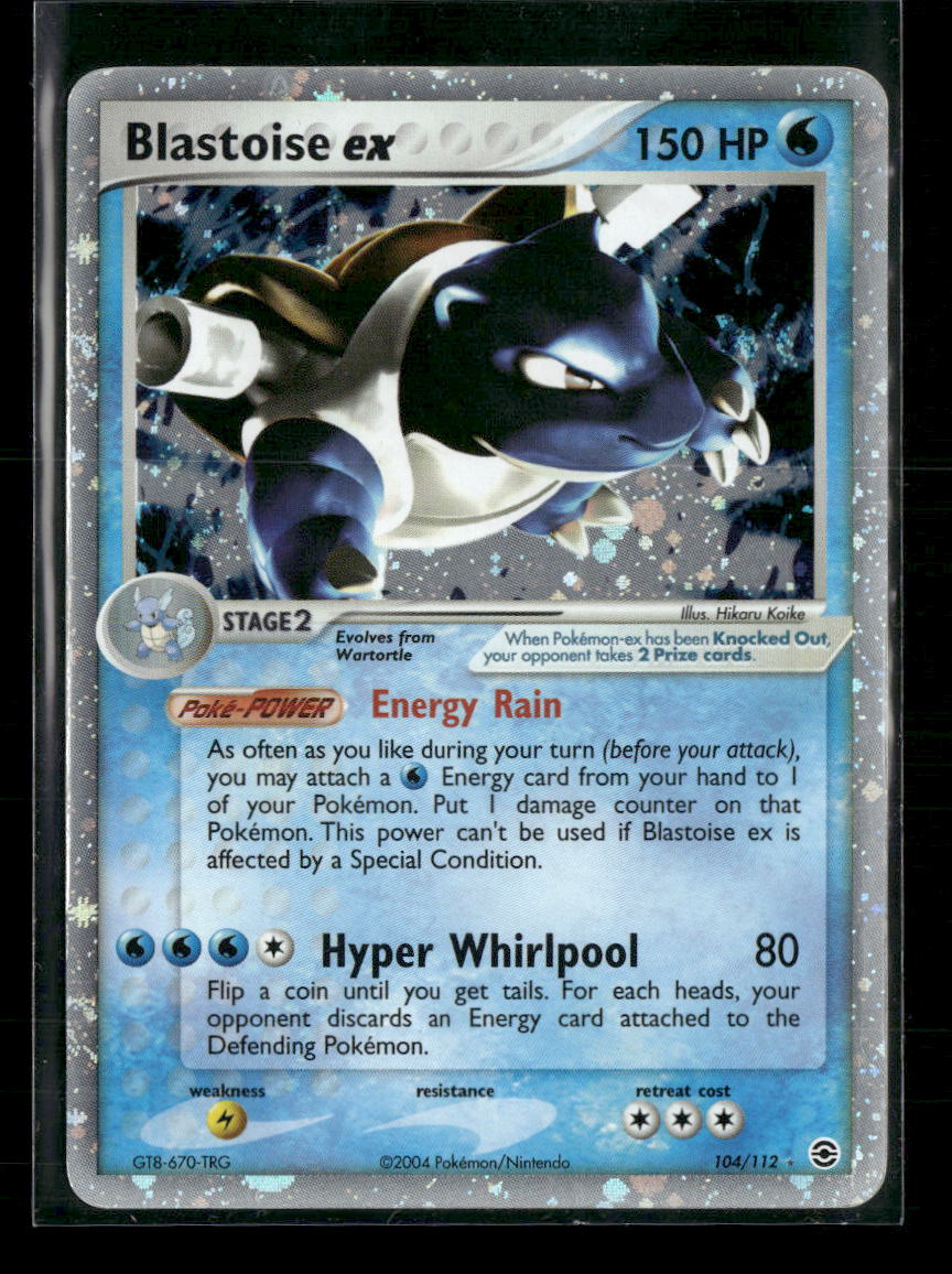 FireRed & LeafGreen Blastoise ex #104/112 Damaged