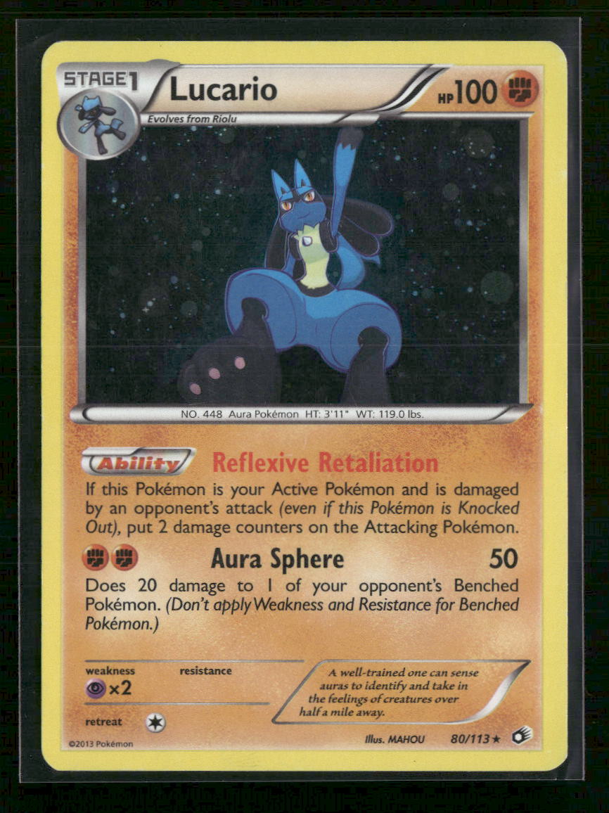 Miscellaneous Cards & Products Lucario (Cosmo Holo) #080/113