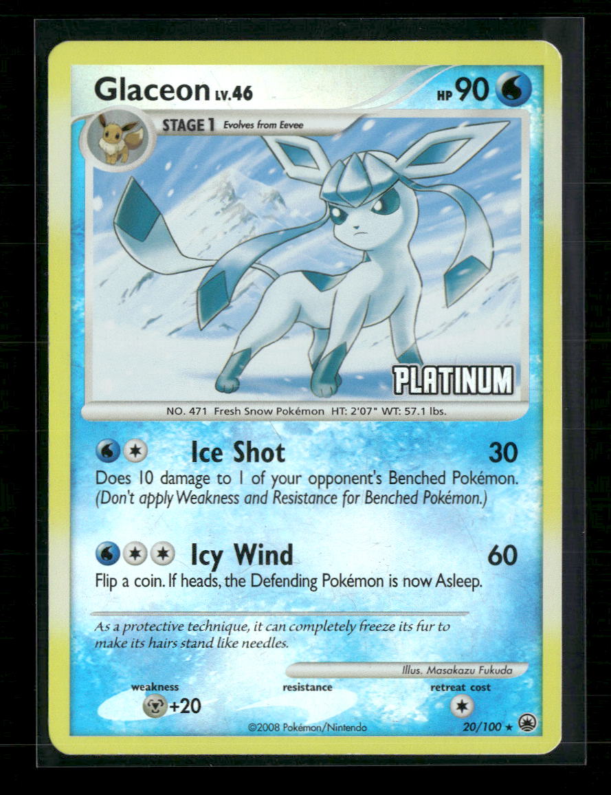 Burger King Promos Glaceon #020/100