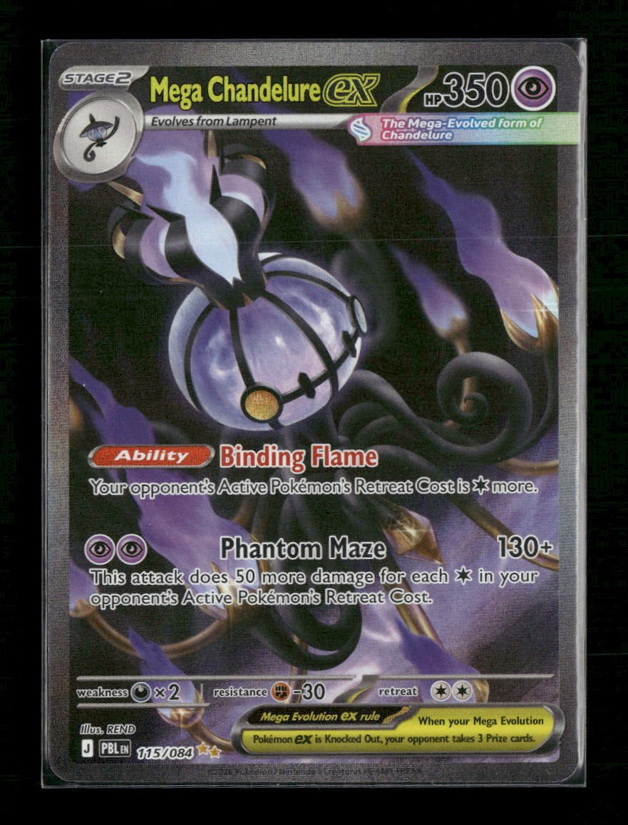 ME05: Pitch Black Mega Chandelure ex #115/084