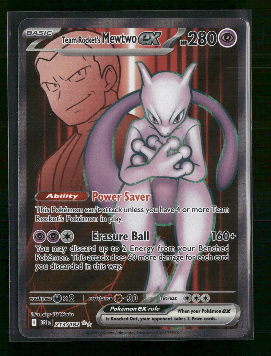 SV10: Destined Rivals Team Rocket's Mewtwo ex #213/182