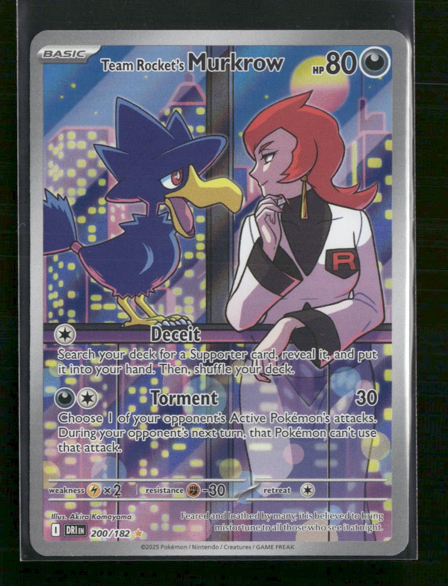 SV10: Destined Rivals Team Rocket's Murkrow #200/182