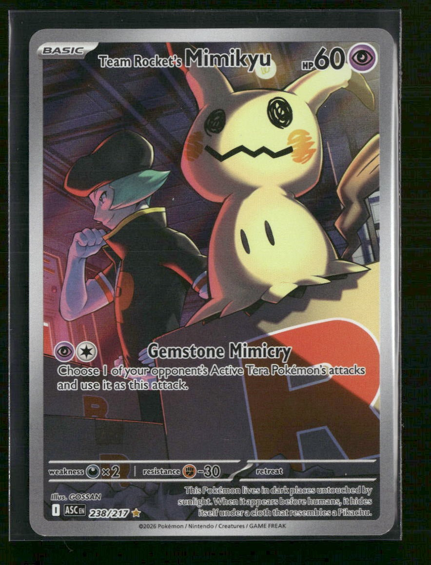 ME: Ascended Heroes Team Rocket's Mimikyu #238/217