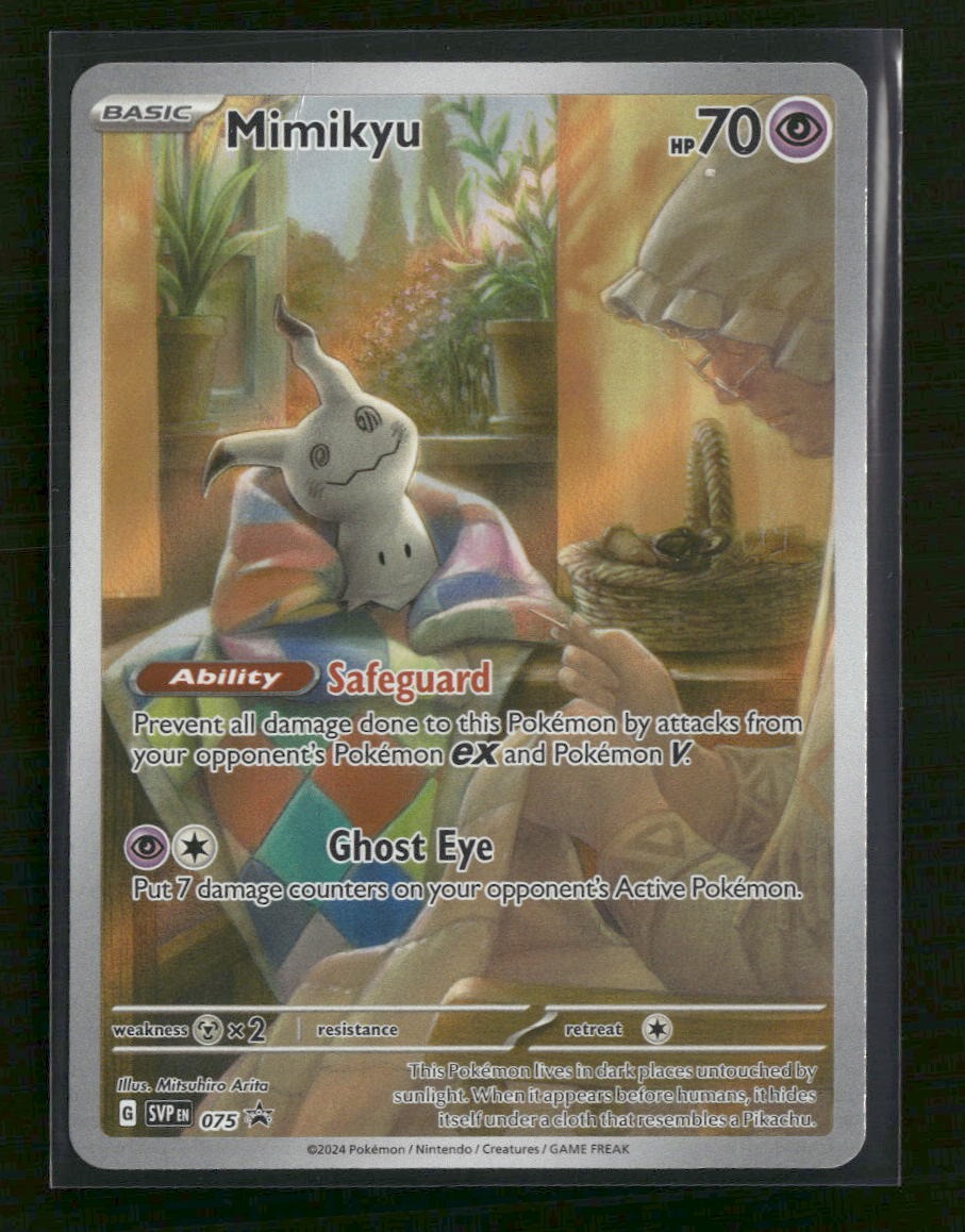 SV: Scarlet & Violet Promo Cards Mimikyu #075 Damaged