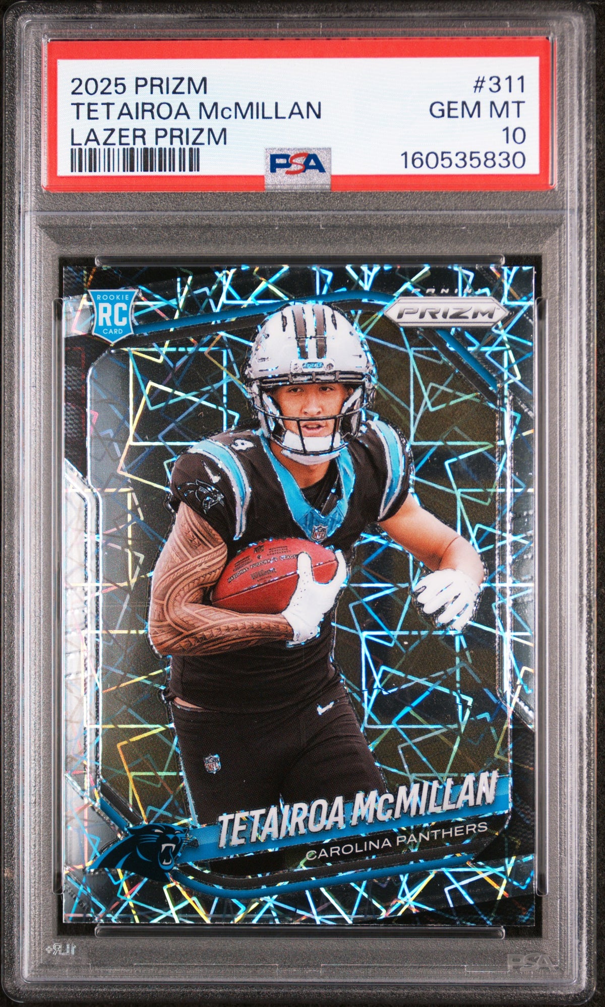 2025 Panini Prizm Lazer Prizm Tetairoa Mcmillan 10 PSA #311
