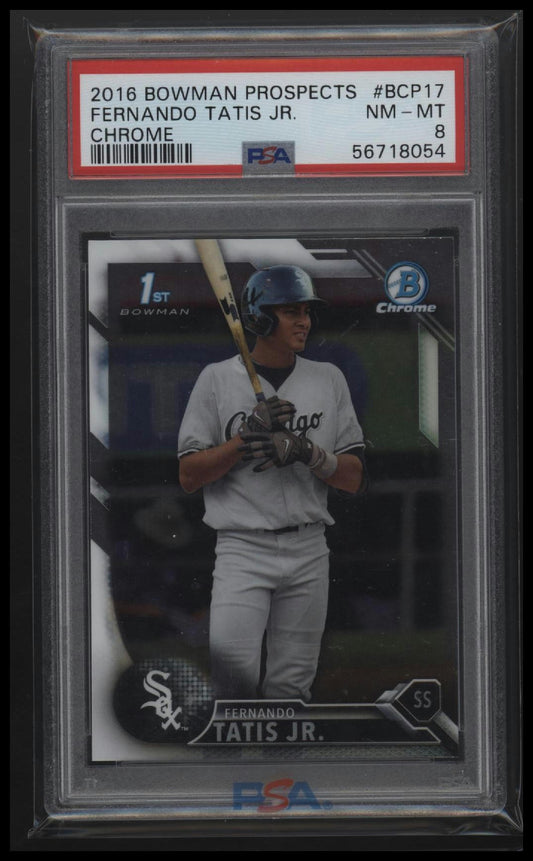 2016 Bowman Prospects Chrome Fernando Tatis Jr. 8 PSA #BCP17