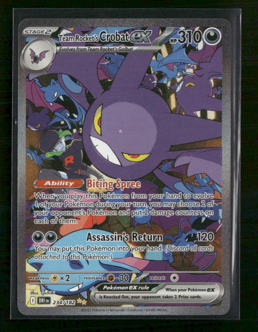 SV10: Destined Rivals Team Rocket's Crobat ex #234/182