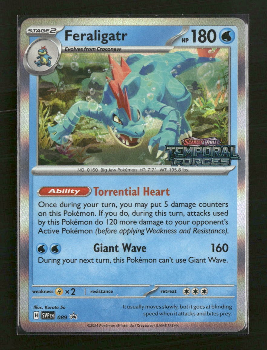 SV: Scarlet & Violet Promo Cards Feraligatr #089