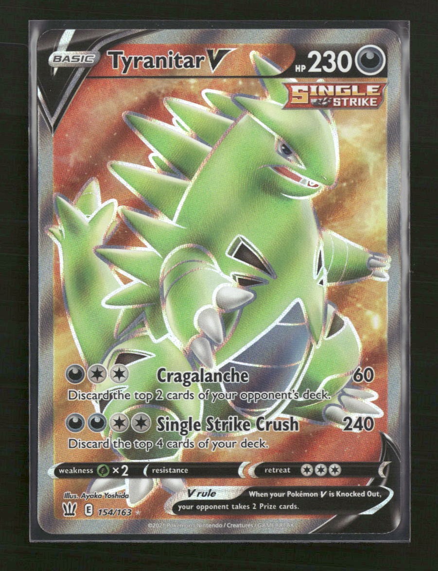 SWSH05: Battle Styles Tyranitar V (Full Art) #154/163