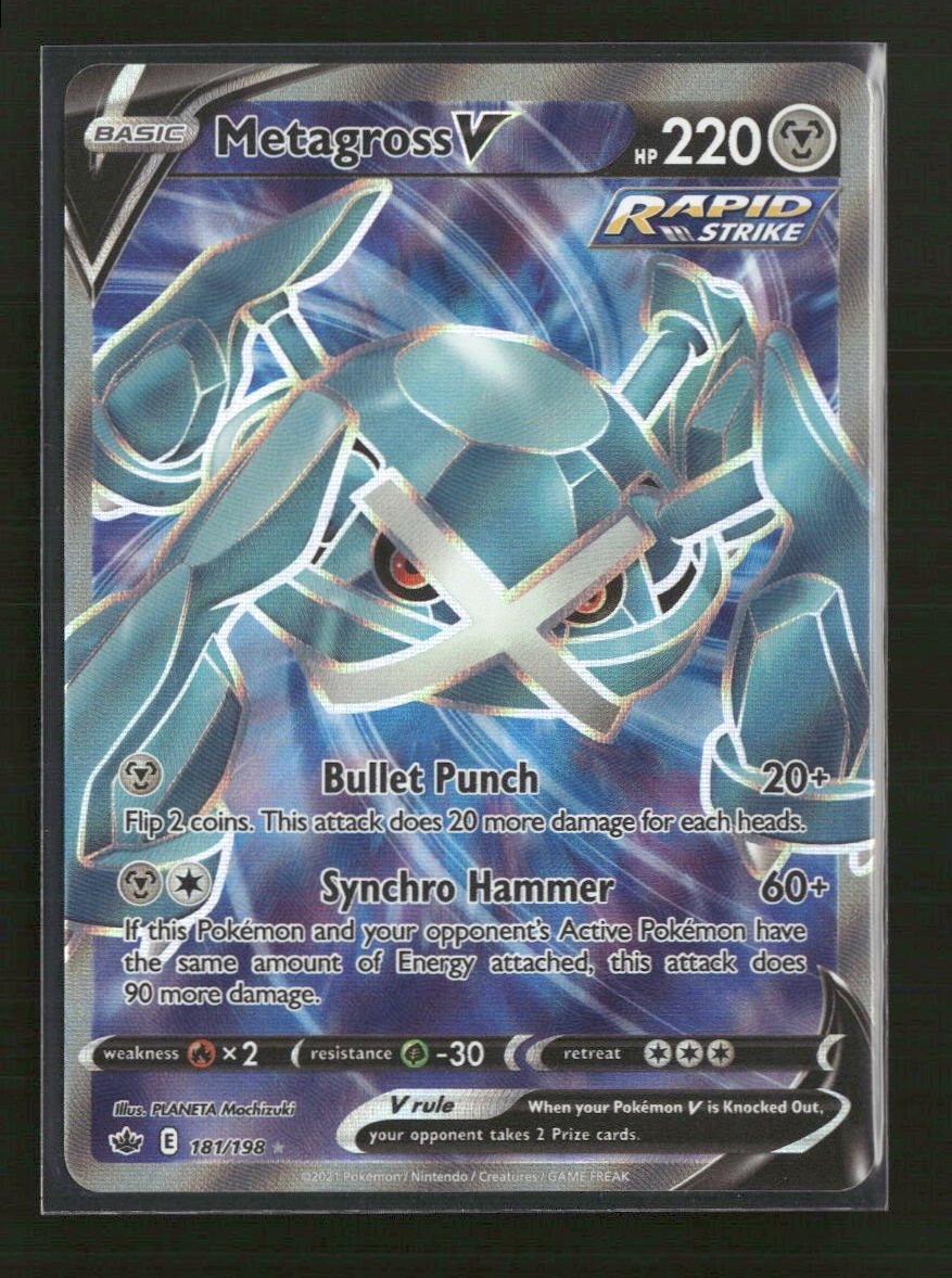 SWSH06: Chilling Reign Metagross V (Full Art) #181/198