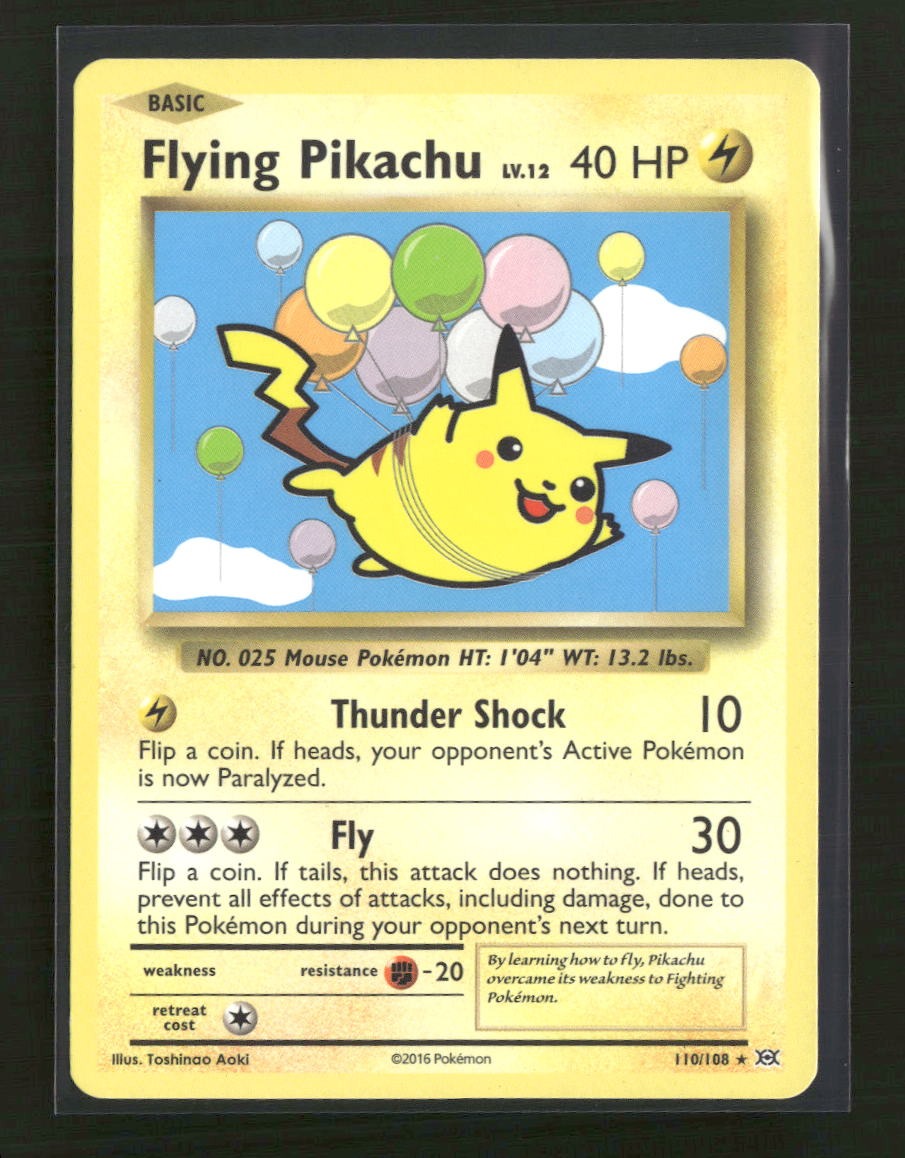 XY - Evolutions Flying Pikachu #110/108