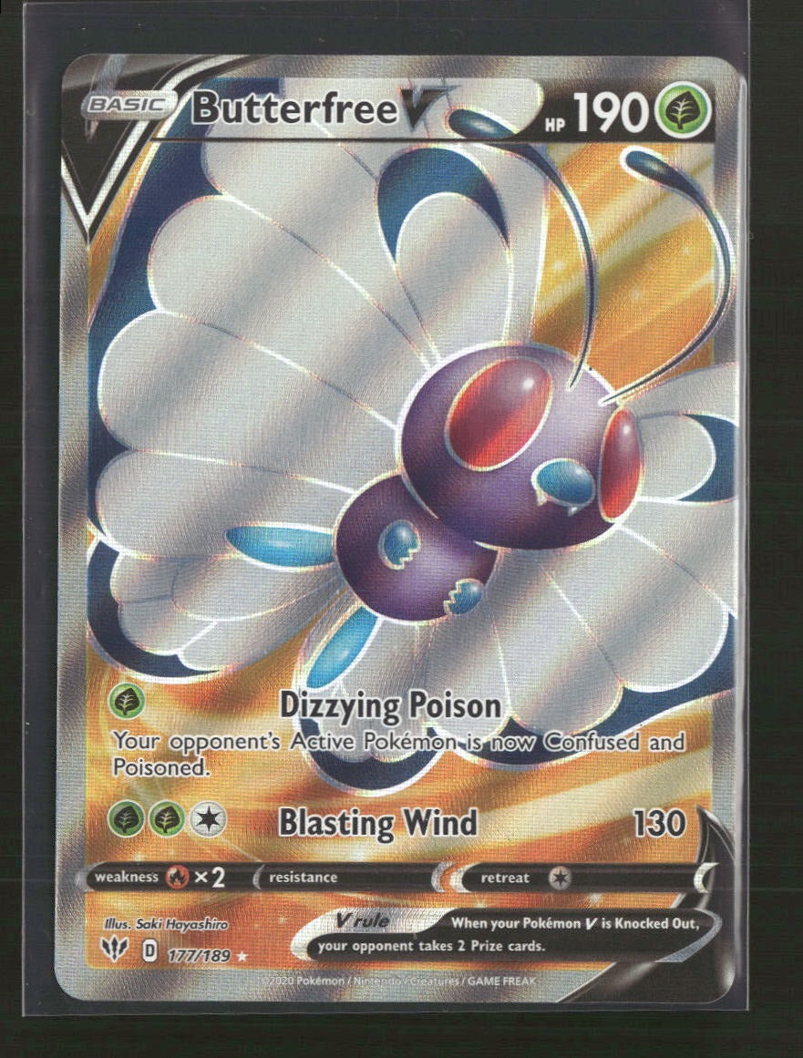 SWSH03: Darkness Ablaze Butterfree V (Full Art) #177/189