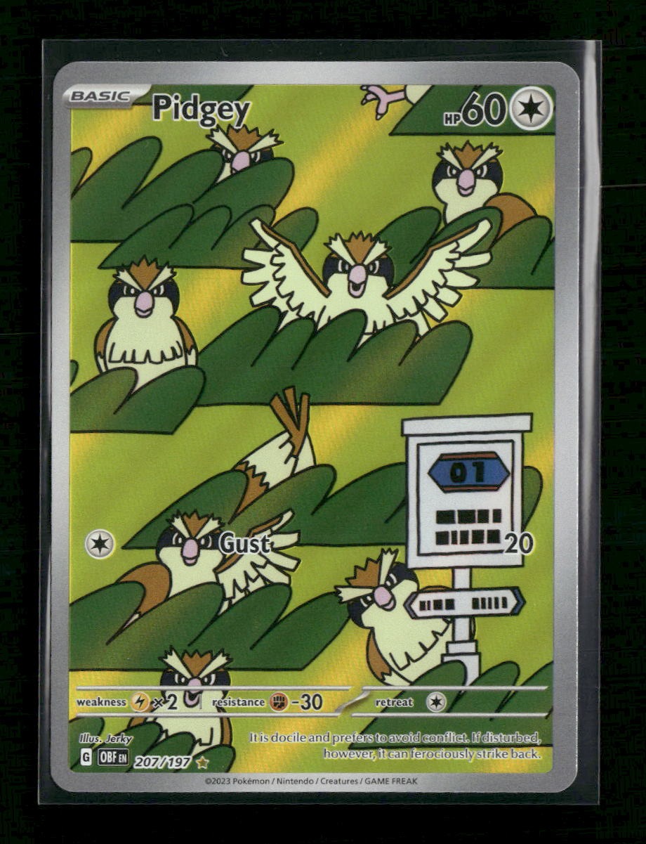 SV03: Obsidian Flames Pidgey #207/197