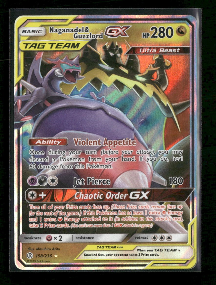 SM - Cosmic Eclipse Naganadel & Guzzlord GX #158/236