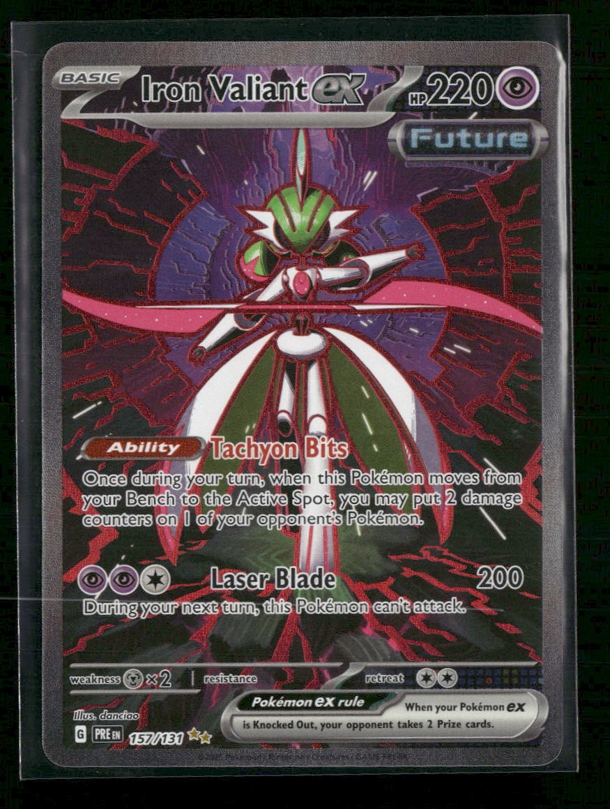 SV: Prismatic Evolutions Iron Valiant ex #157/131