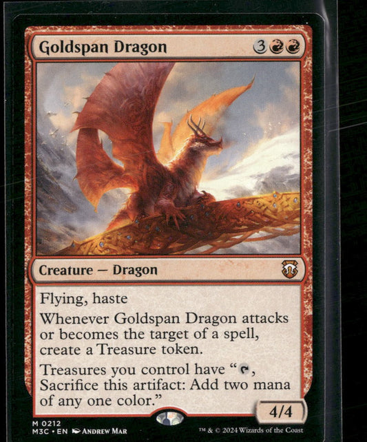 Commander: Modern Horizons 3 Goldspan Dragon #212