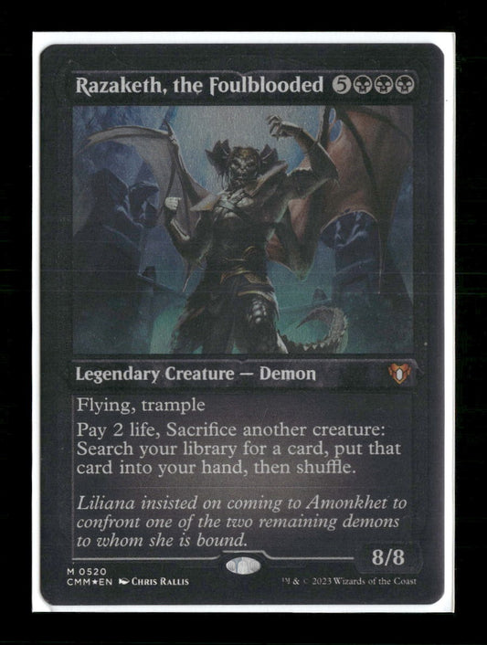 Commander Masters Razaketh, the Foulblooded (Foil Etched) #520