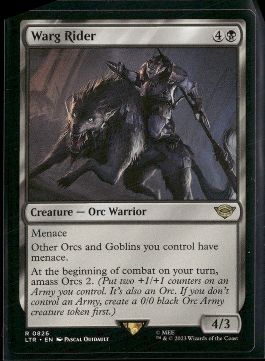 Universes Beyond: The Lord of the Rings: Tales of Middle-earth Warg Rider #826