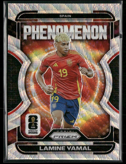 2026 Panini Prizm FIFA World Cup Phenomenon Wave Prizm Lamine Yamal #1