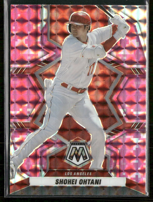 2022 Panini Mosaic Pink Camo Mosaic Shohei Ohtani #164