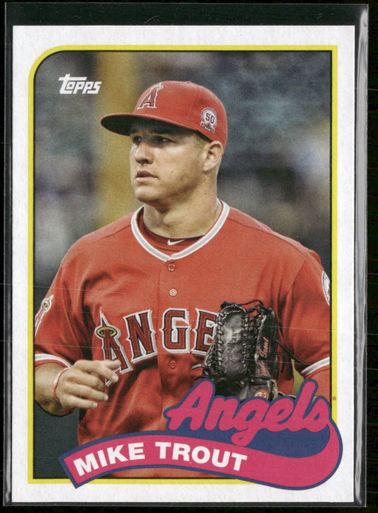 2023 Topps Archives 1989 Topps Doubleheaders Mike Trout / Shohei Ohtani #89DH-5