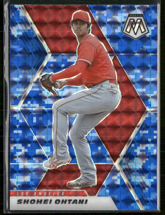 2021 Panini Mosaic Blue Camo Shohei Ohtani #179