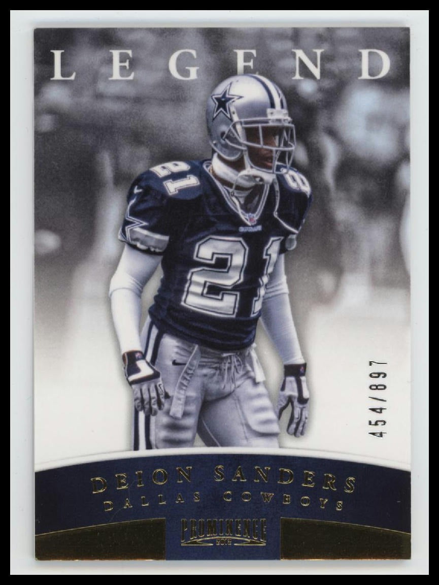 2012 Panini Prominence Gold Deion Sanders #/897 #108