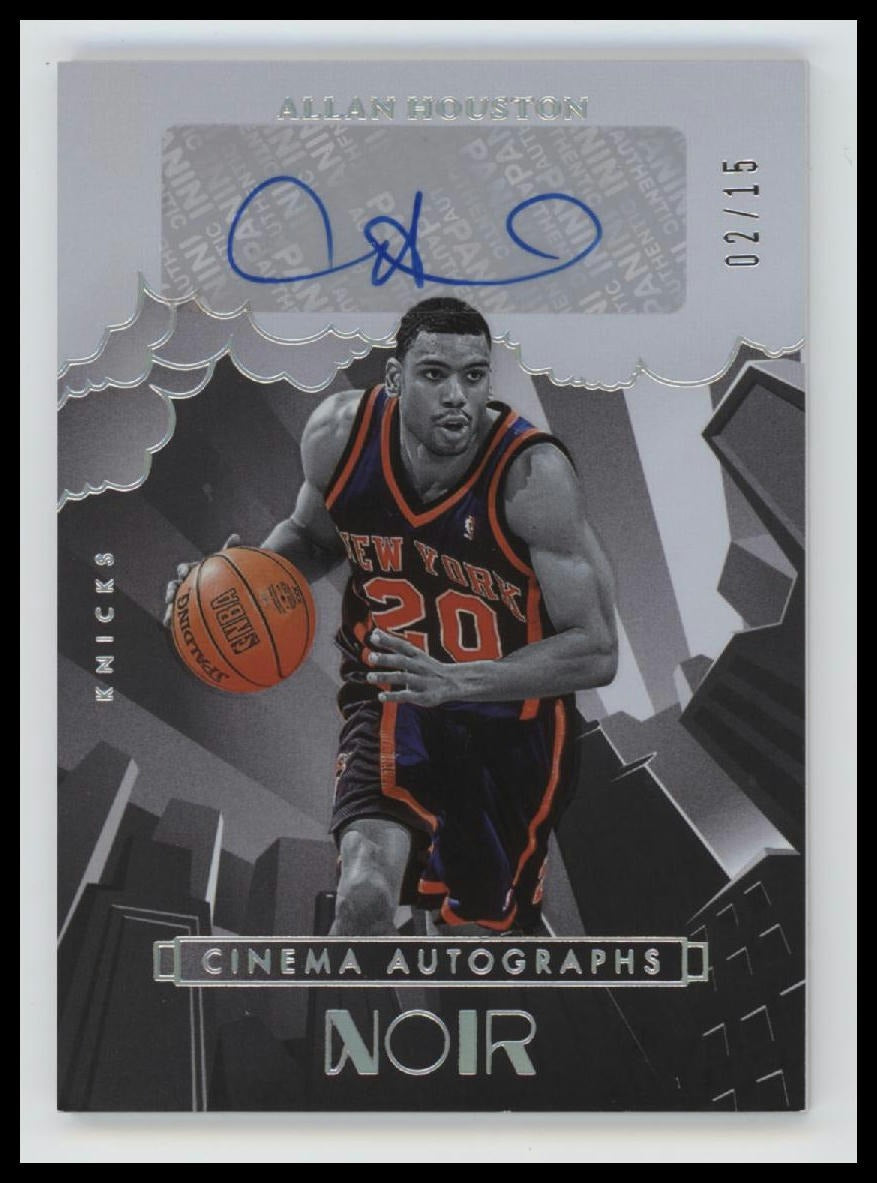 2024-25 Panini Noir Cinema Autographs #/15 Allan Houston #CA-ALH