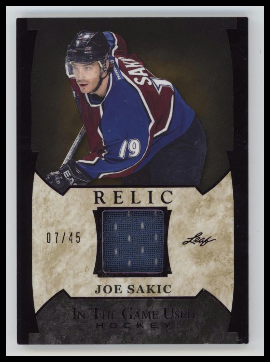 2022-23 Leaf In The Game Use Relics Purple Foil Pat LaFontaine #/45 #GUR-30