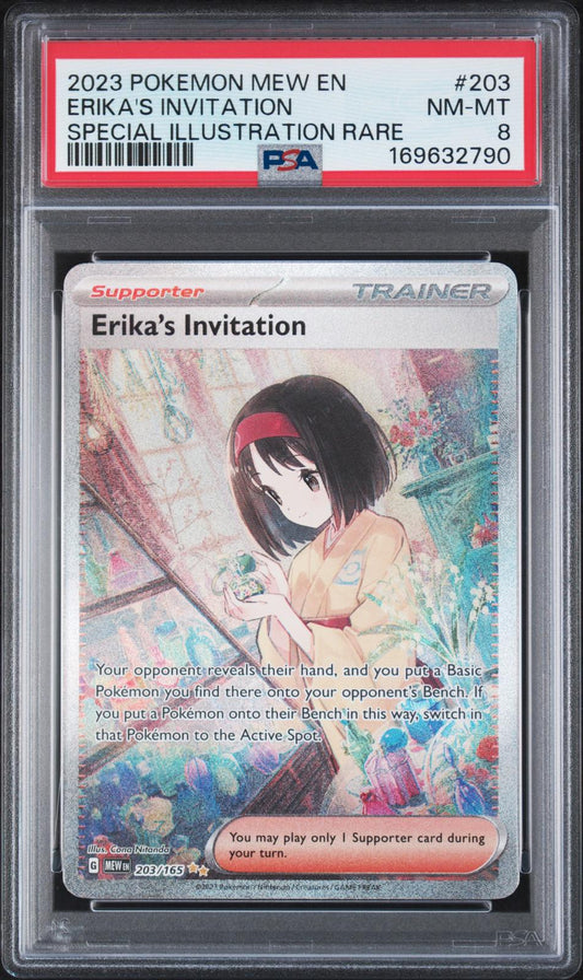 2023 Pokemon 151 Special Illustration Rare Erika'S Invitation 8 PSA #203
