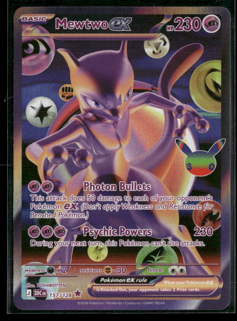 ME: 30th Celebration Mewtwo ex #157/128