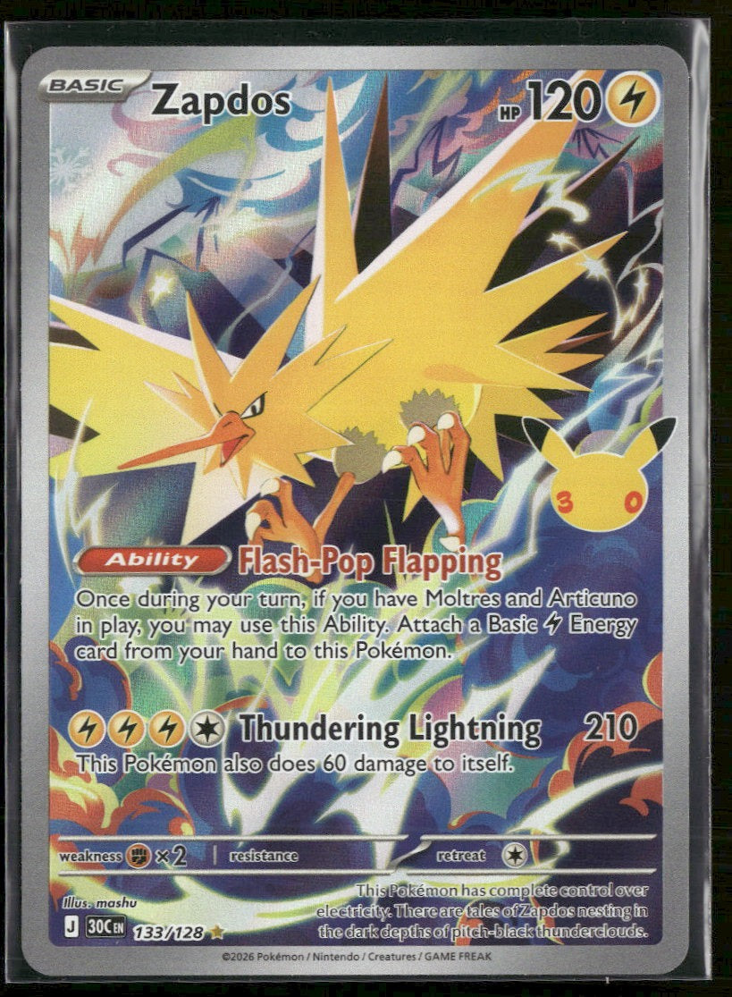 ME: 30th Celebration Zapdos #133/128