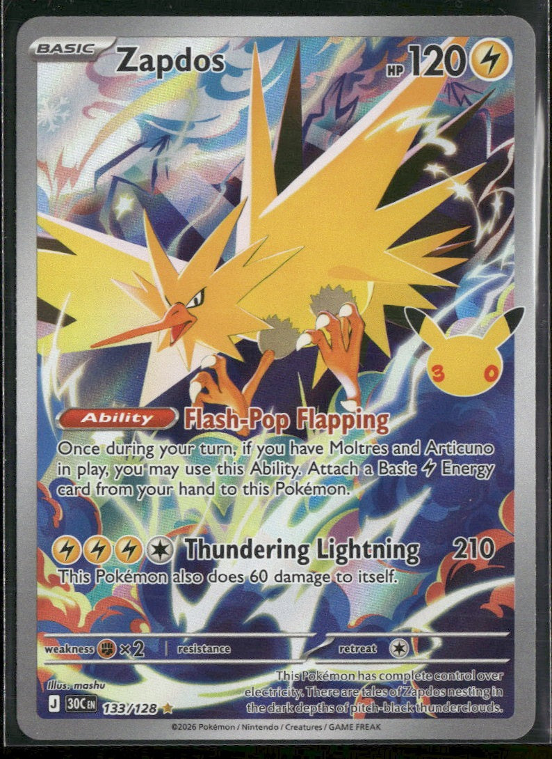 ME: 30th Celebration Zapdos #133/128
