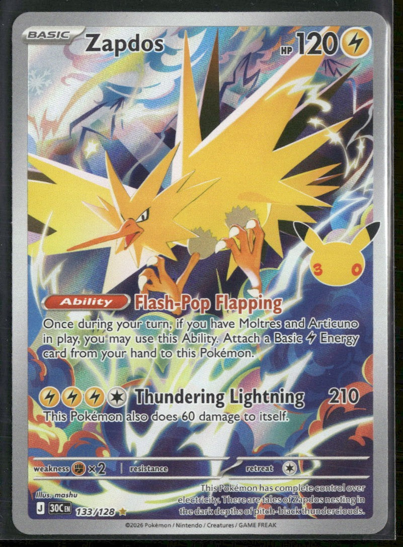 ME: 30th Celebration Zapdos #133/128