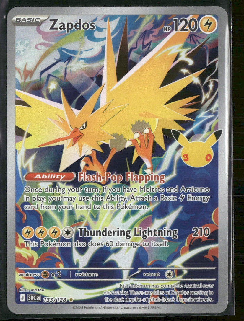 ME: 30th Celebration Zapdos #133/128