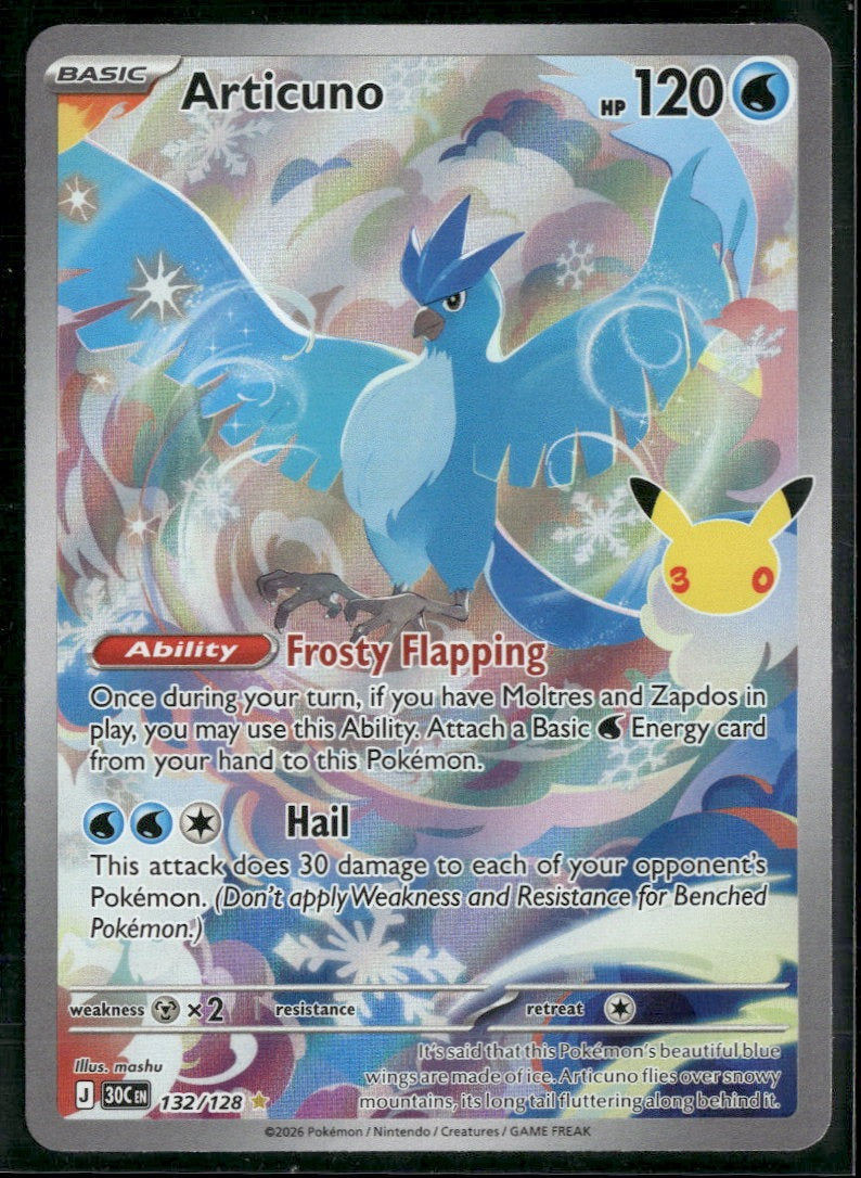 ME: 30th Celebration Articuno #132/128