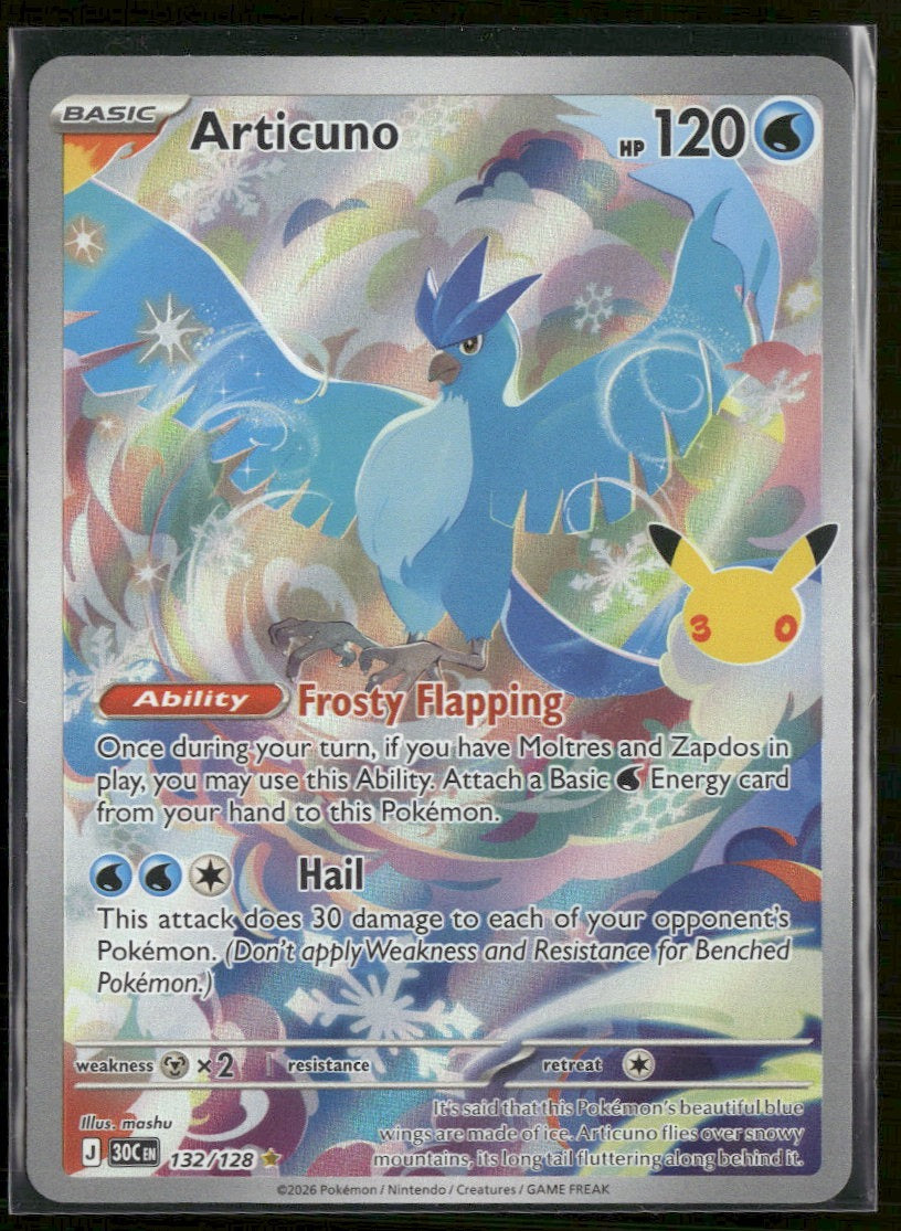 ME: 30th Celebration Articuno #132/128