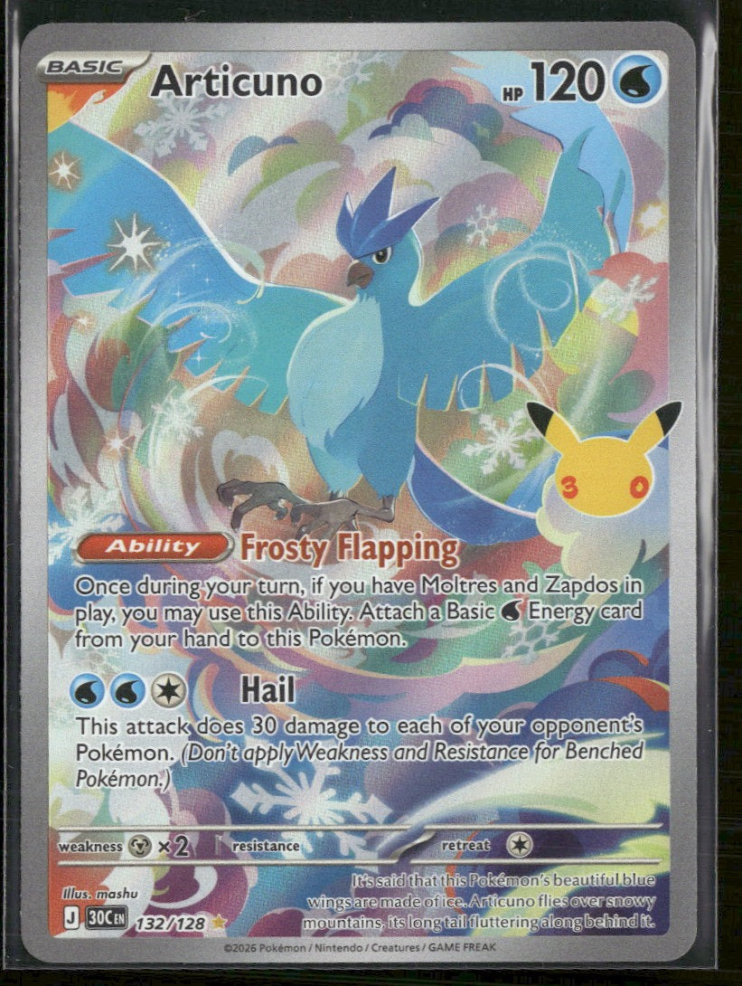 ME: 30th Celebration Articuno #132/128