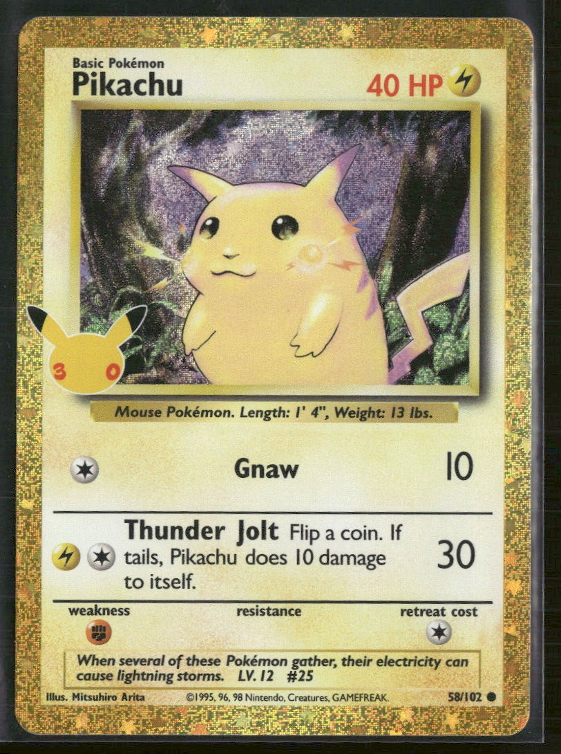 ME: 30th Celebration Classic Collection Pikachu #58/102