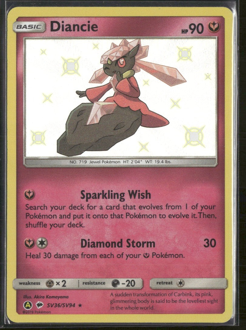 Hidden Fates: Shiny Vault Diancie #SV36/SV94