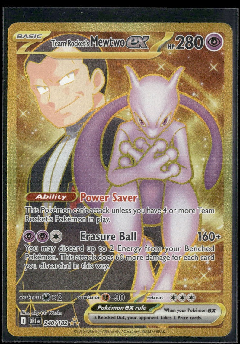 SV10: Destined Rivals Team Rocket's Mewtwo ex #240/182