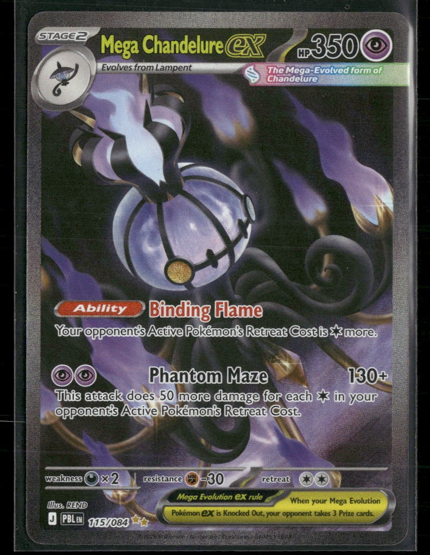 ME05: Pitch Black Mega Chandelure ex #115/084