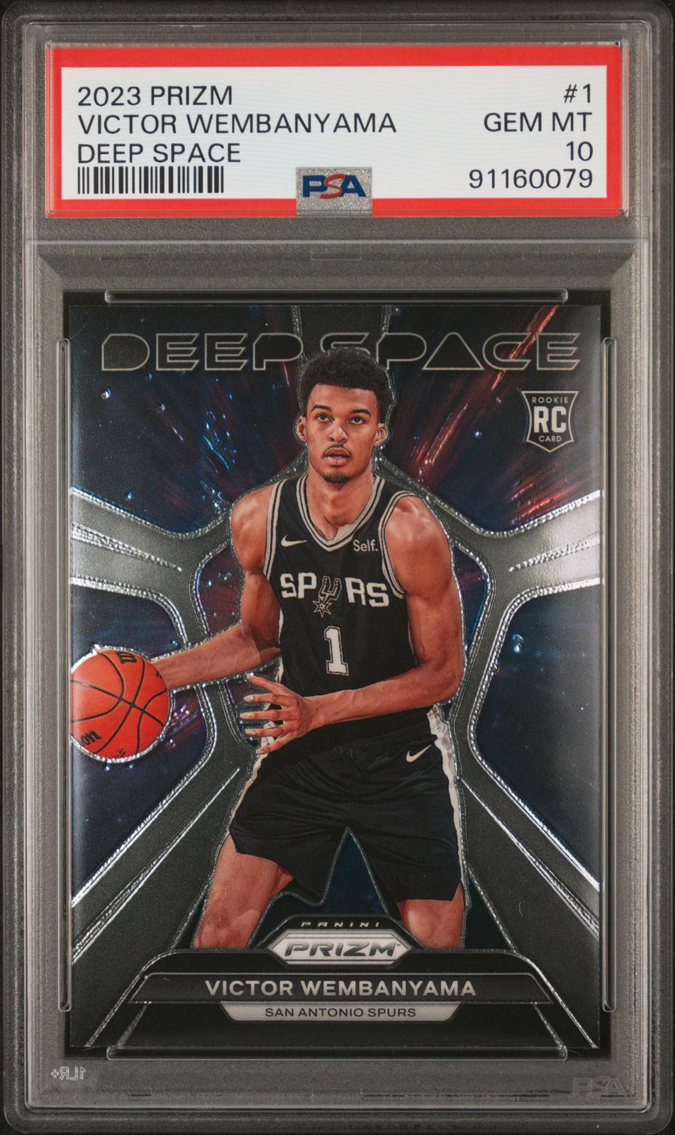 2023 Panini Prizm Deep Space Victor Wembanyama 10 PSA #1
